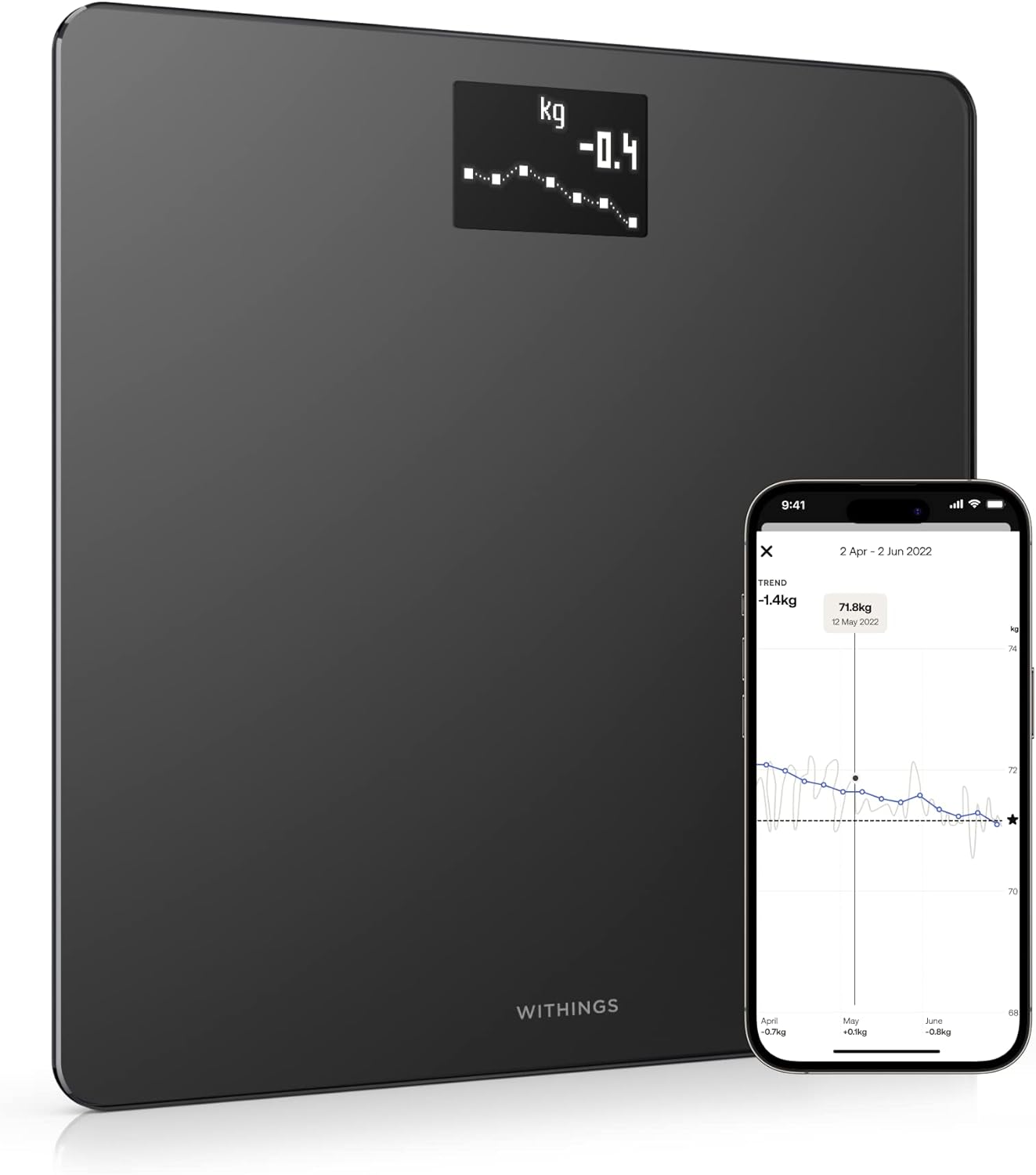 WITHINGS - Balance connectée - Body Noir