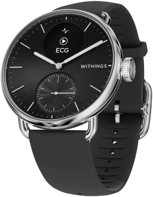 WITHINGS - Montre connectée hybride - ScanWatch 2 38 mm Noir