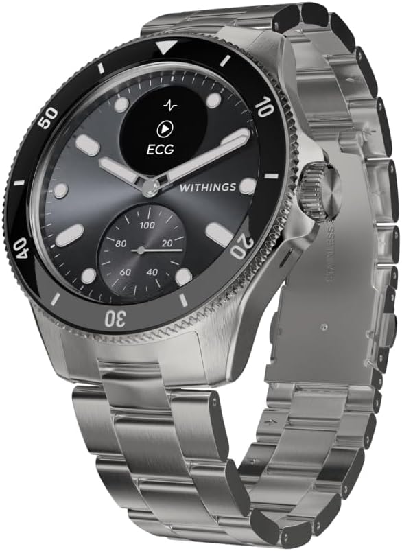WITHINGS - Montre connectée hybride - ScanWatch Nova 39 mm Noir