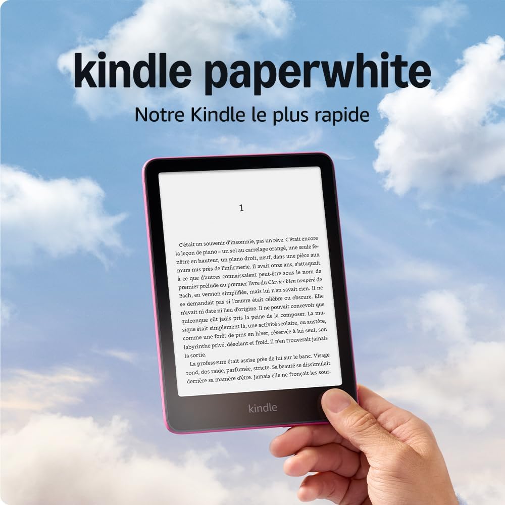 KINDLE - Liseuse - Paperwhite 16 Go Rose framboise