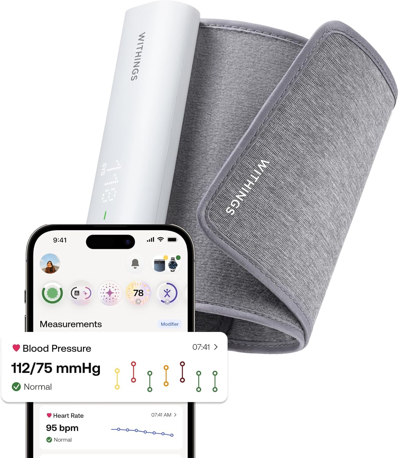 WITHINGS - Tensiomètre connecté - BPM Connect Blanc
