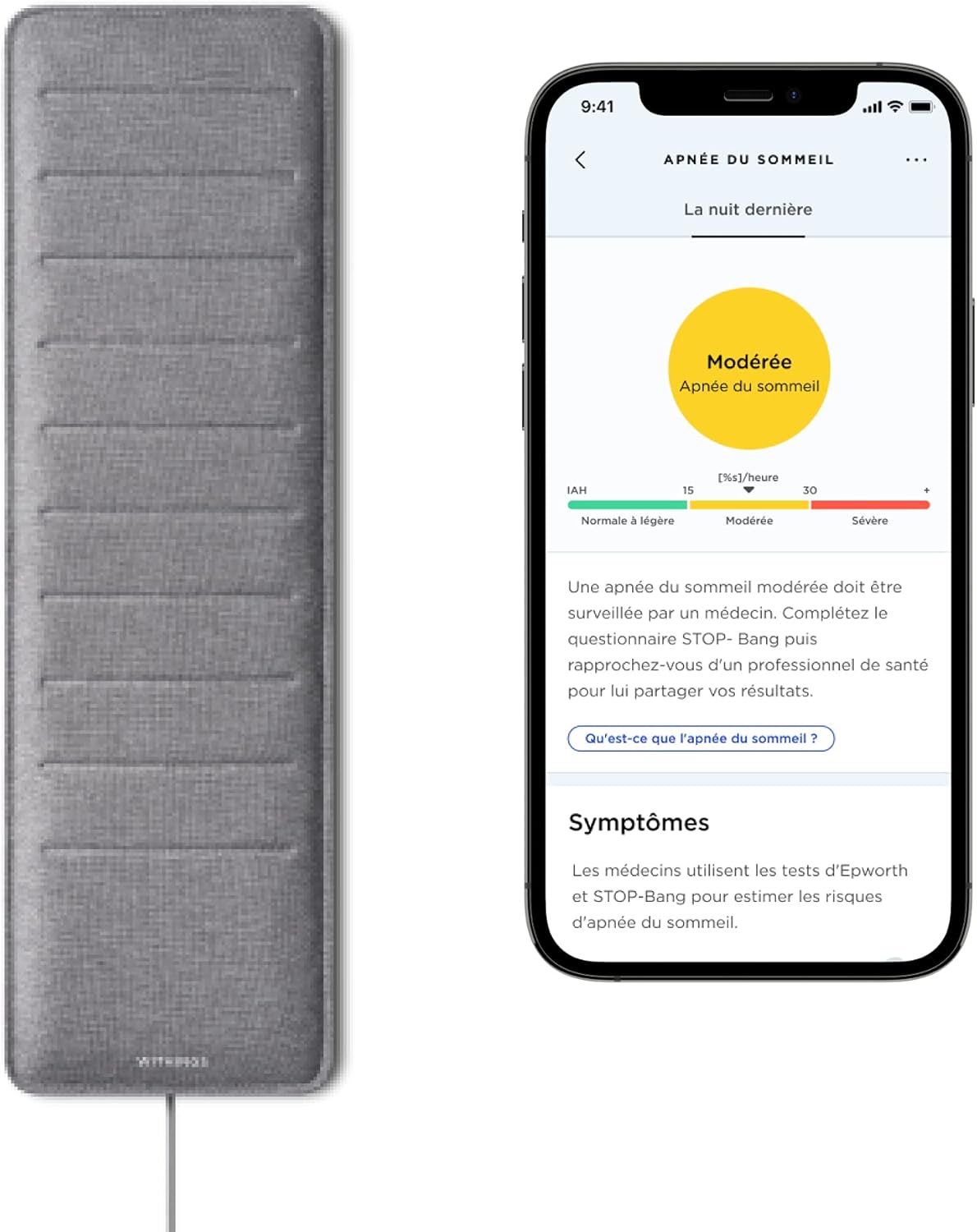 WITHINGS - Capteur de sommeil - Sleep Analyzer Gris