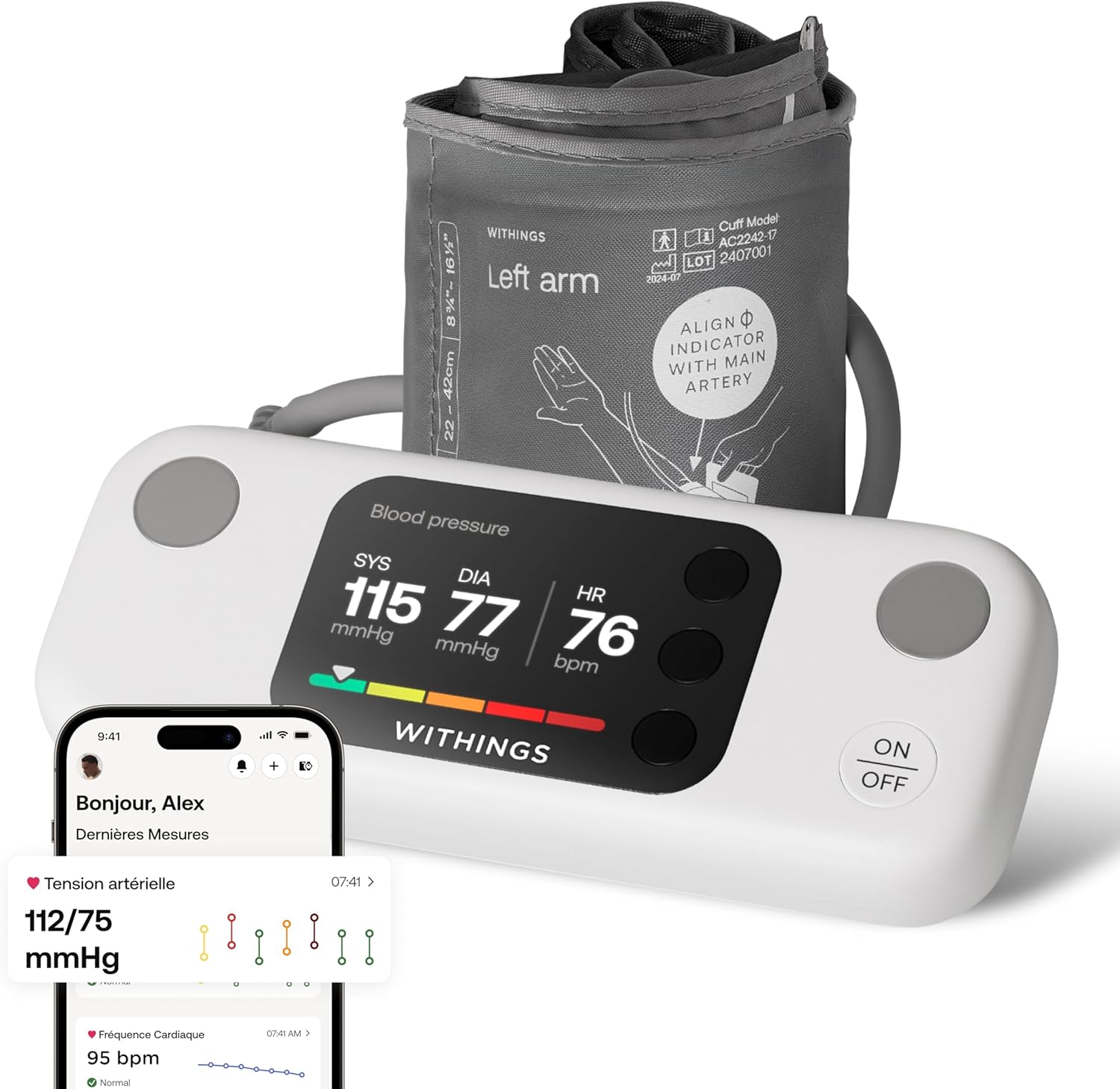 WITHINGS - Tensiomètre connecté - BPM Vision Blanc