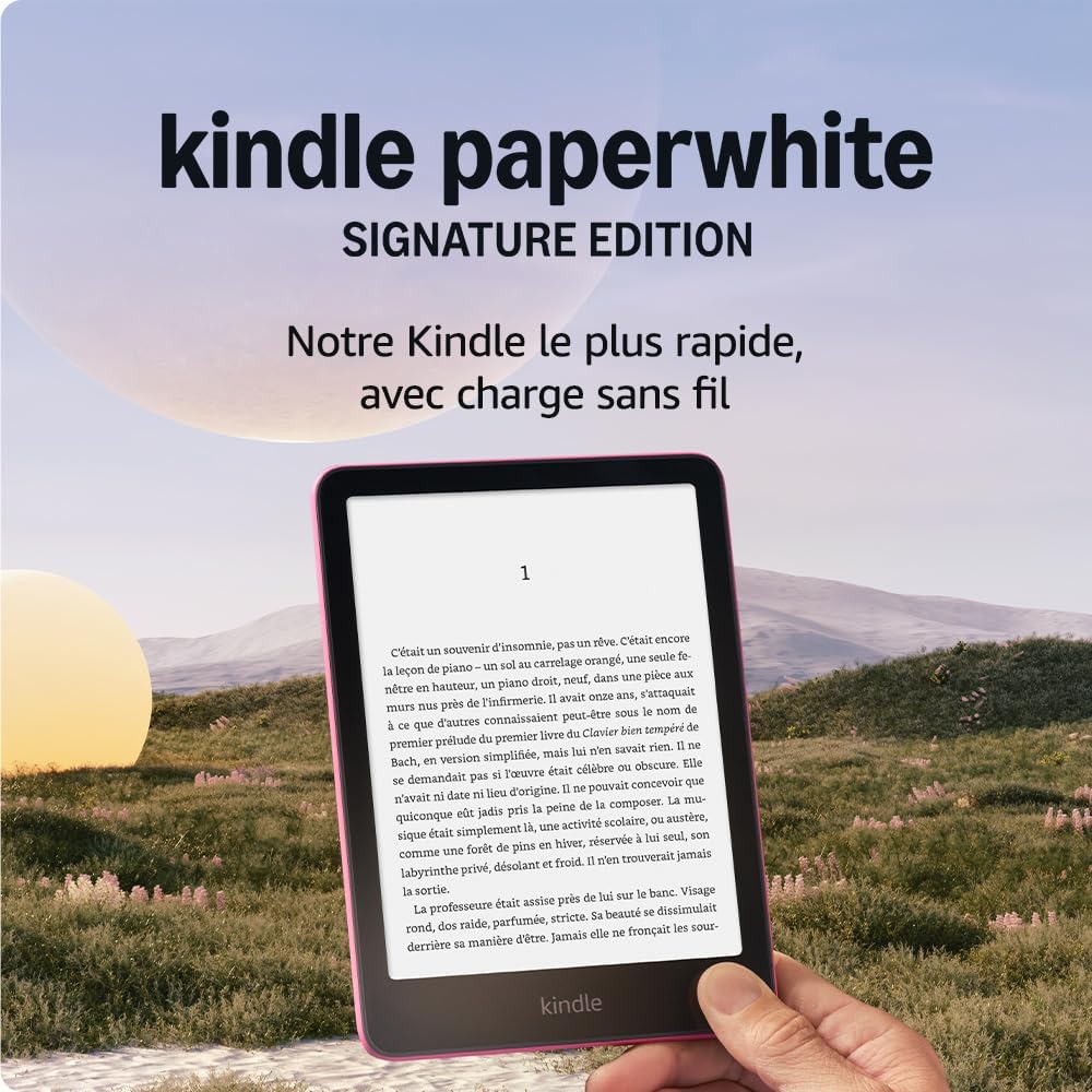 KINDLE - Liseuse - Paperwhite Signature Edition 32 Go Rose métallisé