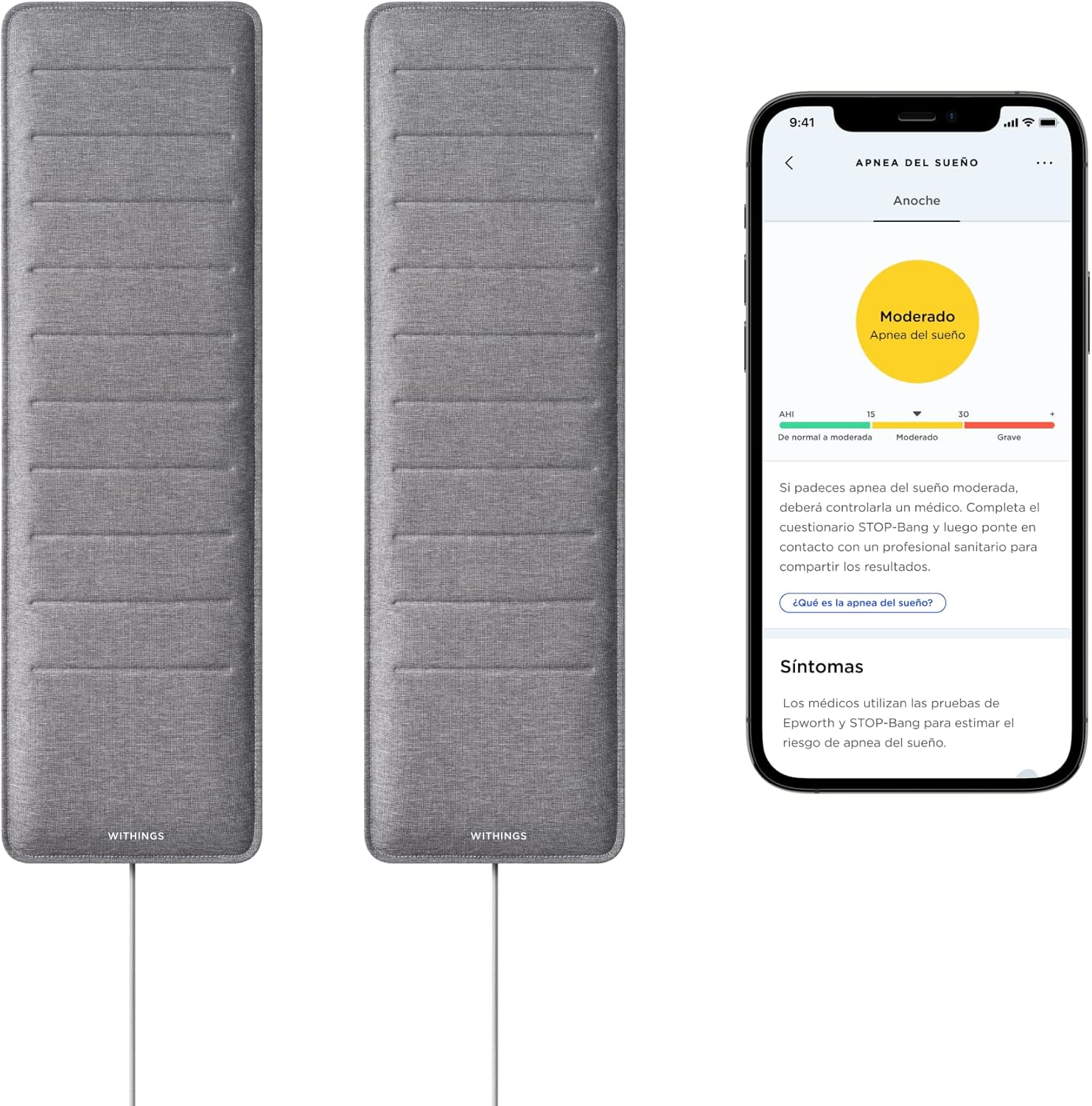 WITHINGS - Capteur de sommeil - Sleep Analyzer Pack spécial Gris