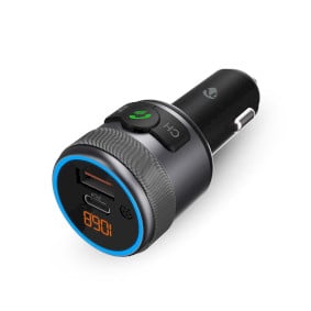 NEDIS - Transmetteur FM Bluetooth pour voiture PD 24 W - CATR3024BK