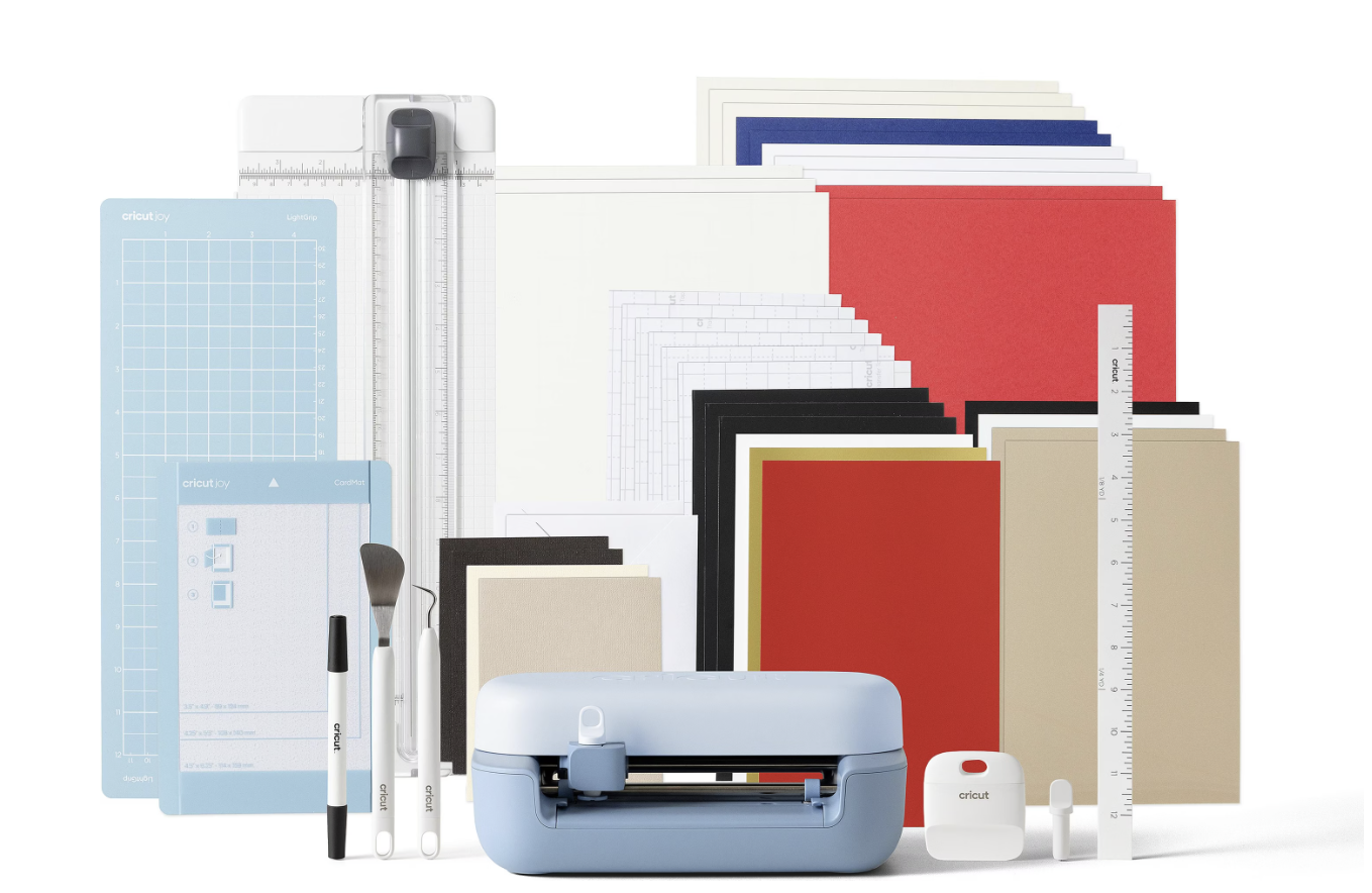 CRICUT - Machine de découpe - Joy 2 Bleu + Pack Essentiels