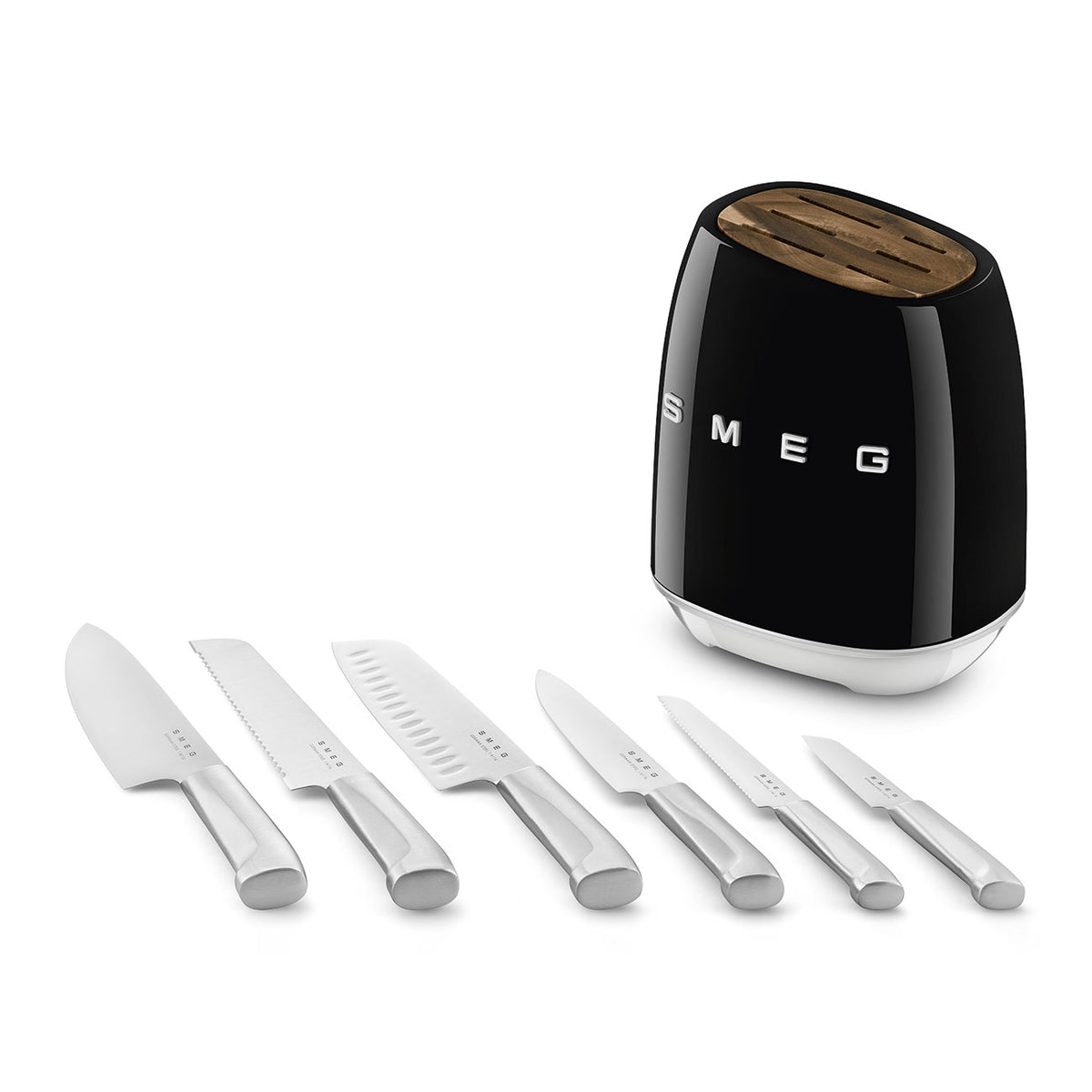 SMEG - Bloc de couteaux Noir - KBSF02BL