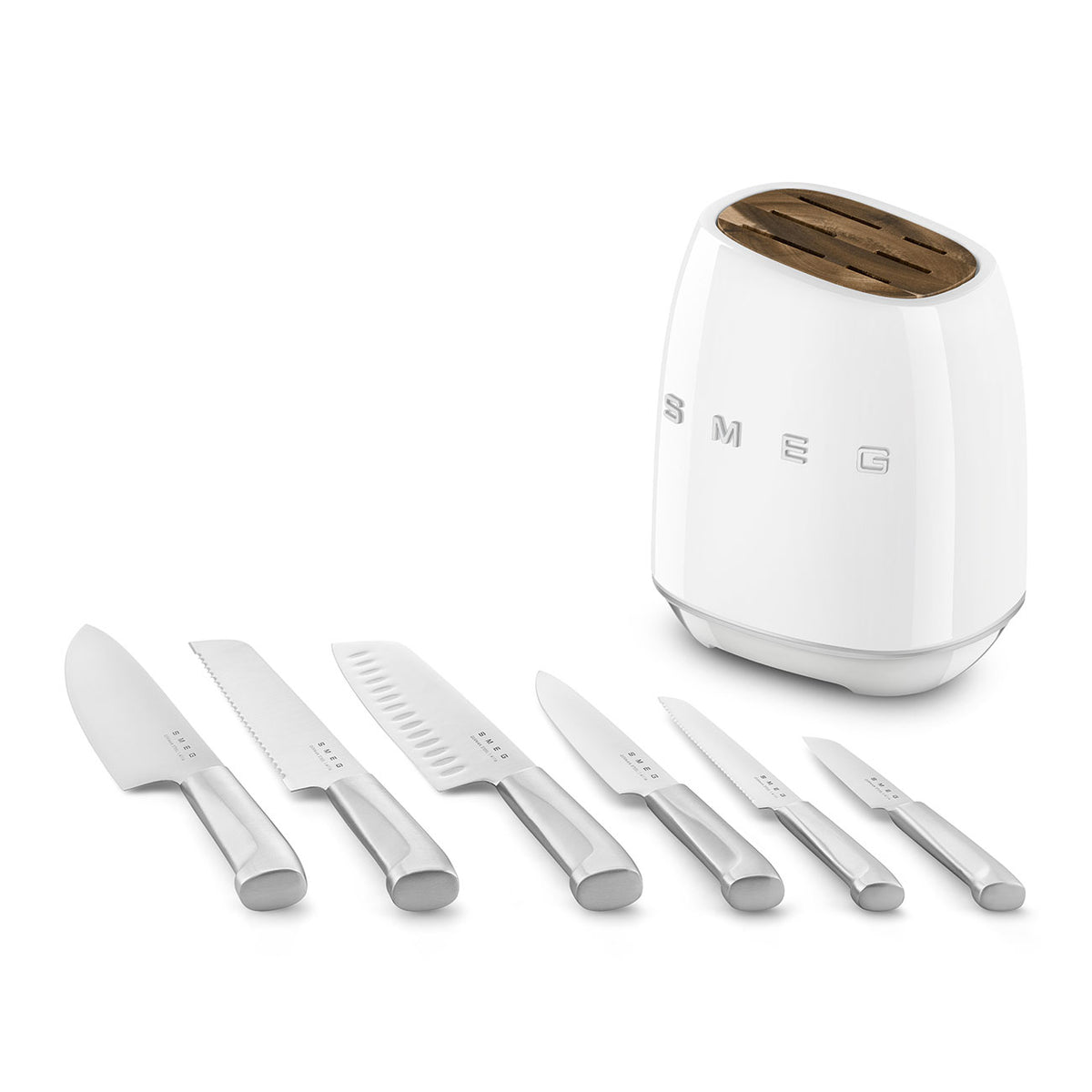 SMEG - Bloc de couteaux Blanc - KBSF02WH