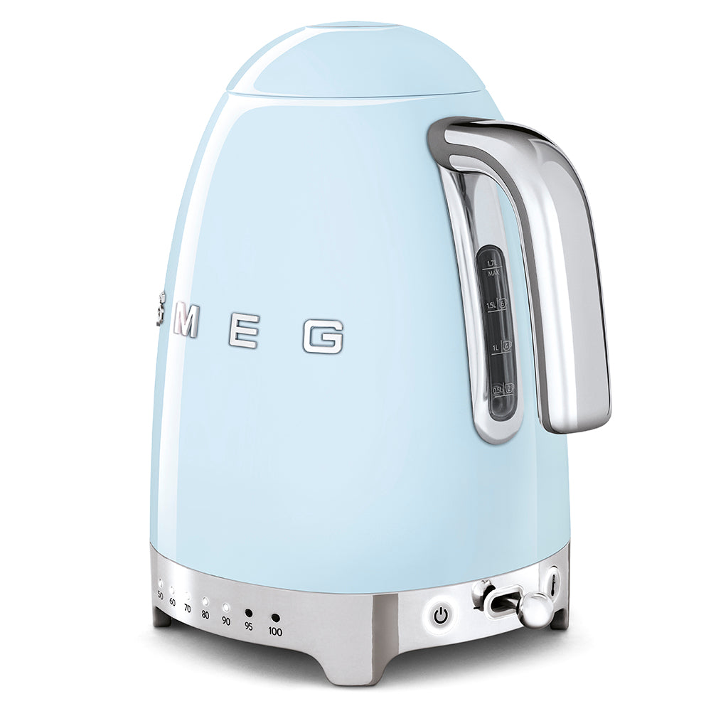 SMEG - Bouilloire à température réglable Bleu Azur - KLF04PBEU