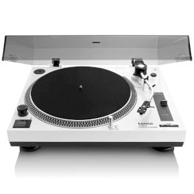 LENCO - Platine vinyle à entraînement direct USB - Blanc - L-3810WH