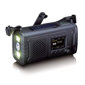 LENCO - Radio d'urgence DAB+/FM à manivelle avec powerbank - PDR-055BK