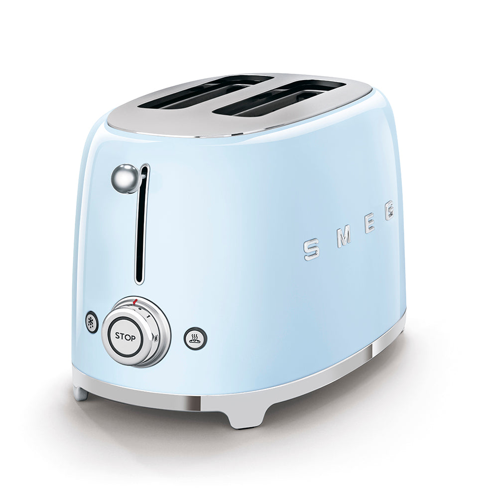 SMEG - Grille-pain 2 tranches Bleu Azur - TSF01PBEU