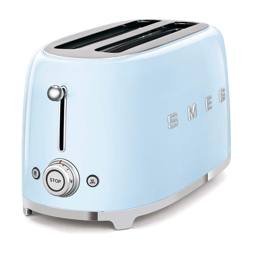 SMEG - Grille-pain 4 tranches Bleu Azur - TSF02PBEU