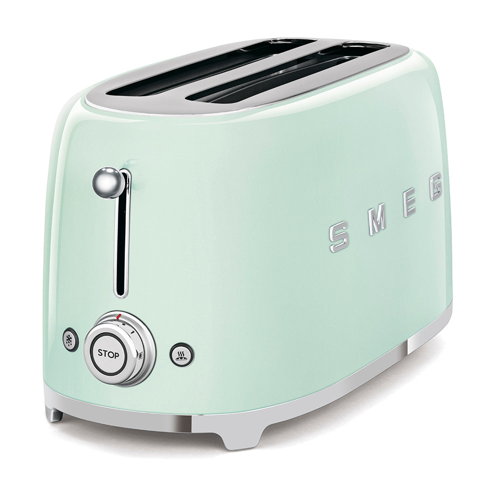 SMEG - Grille-pain 4 tranches Vert d'eau - TSF02PGEU