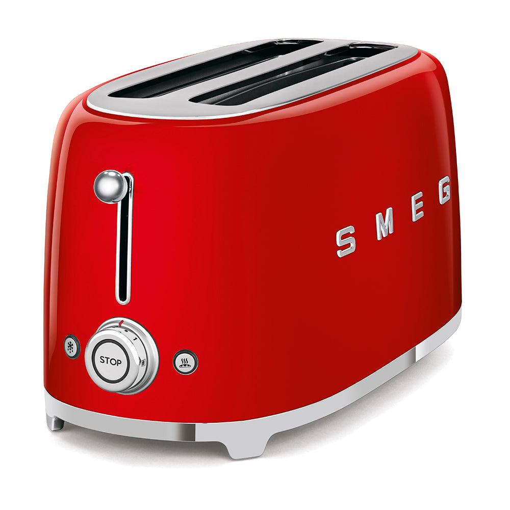 SMEG - Grille-pain 4 tranches Rouge - TSF02RDEU