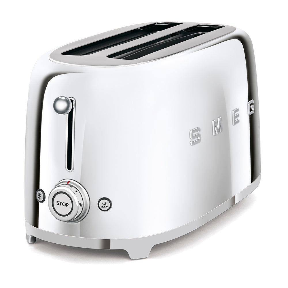 SMEG - Grille-pain 4 tranches Chromé - TSF02SSEU