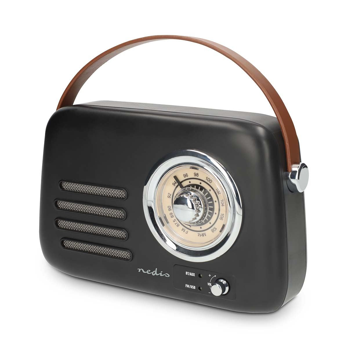 NEDIS - Radio FM portable Bluetooth 10 W - RDFM2600BK