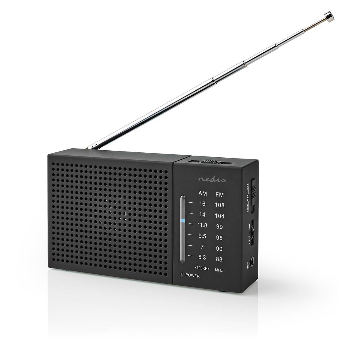 NEDIS - Radio AM/FM portable analogique - RDFM1200BK