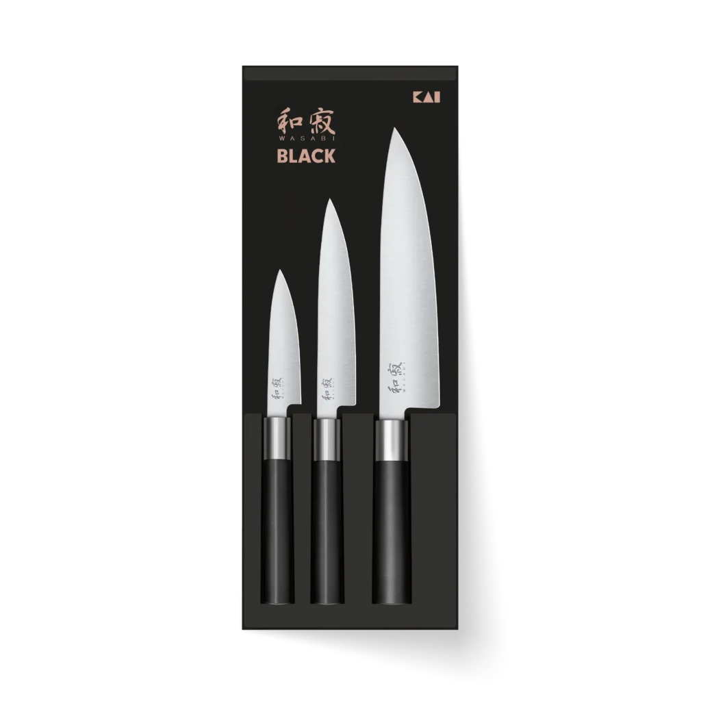 KAI – Set de couteaux – Série Wasabi Black