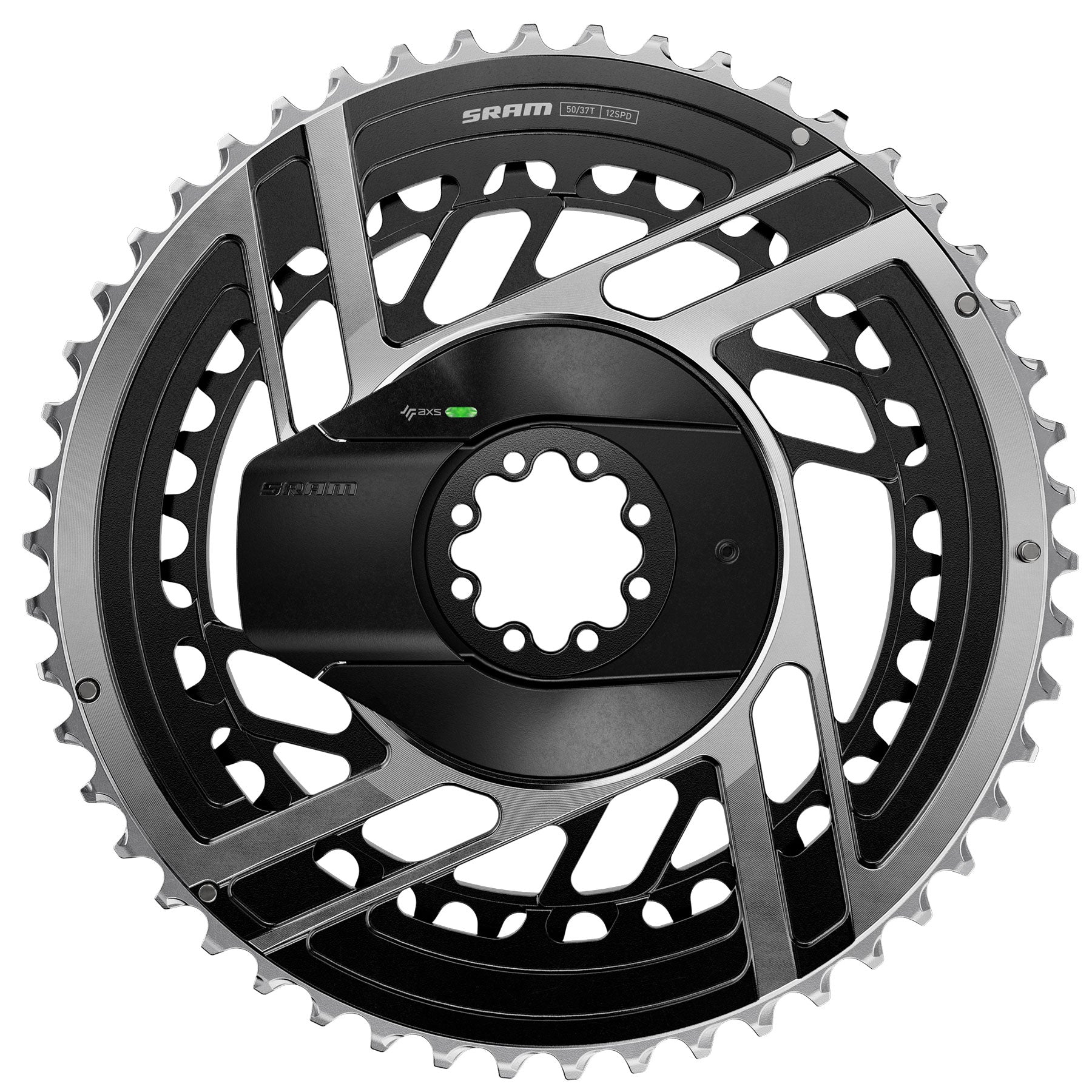 SRAM - Kit plateaux - RED AXS Powermeter Direct Mount E1 Noir / Argenté