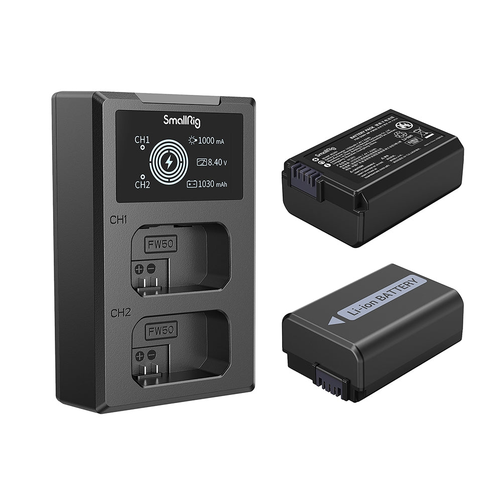 SmallRig 3818 NP-FW50 Battery Charger Kit - vue 2