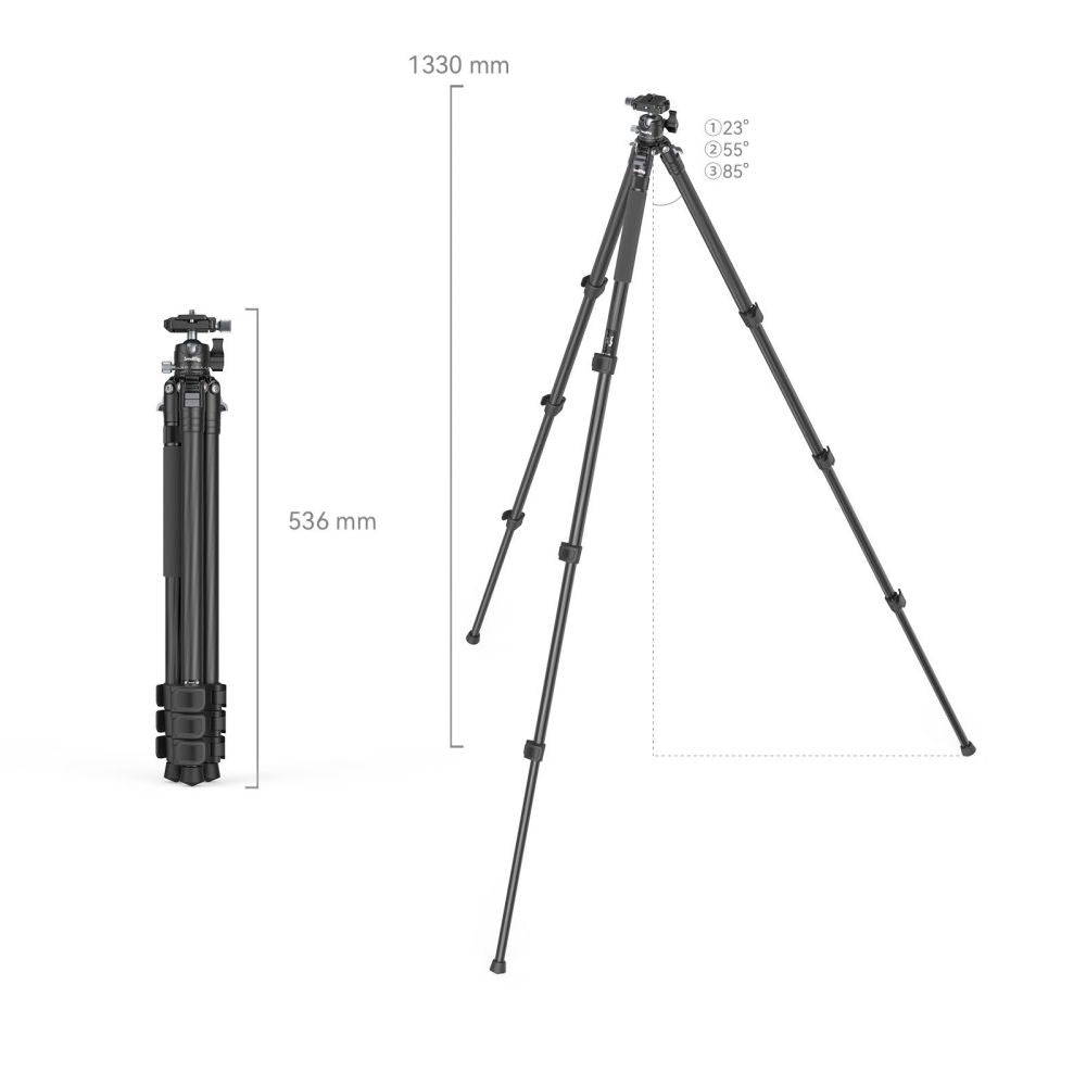 SmallRig 4060 AP-10 Carbon Fiber Tripod - vue 2