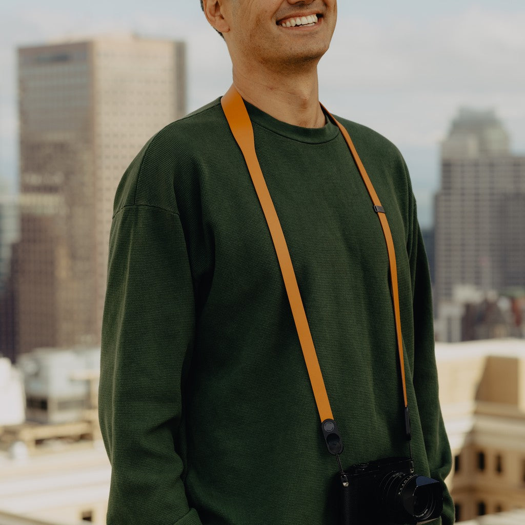Peak Design Form Leather - Long - Amber - vue 2